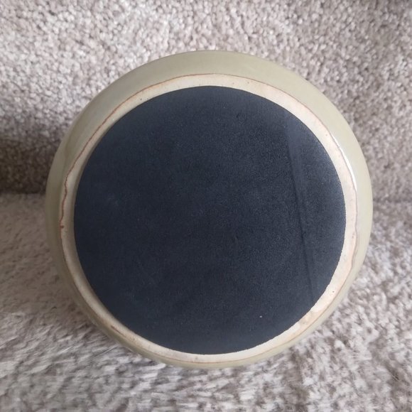 Art Pottery Ceramic Cream Brown Mug w/Padded Bottom - Picture 3 of 4